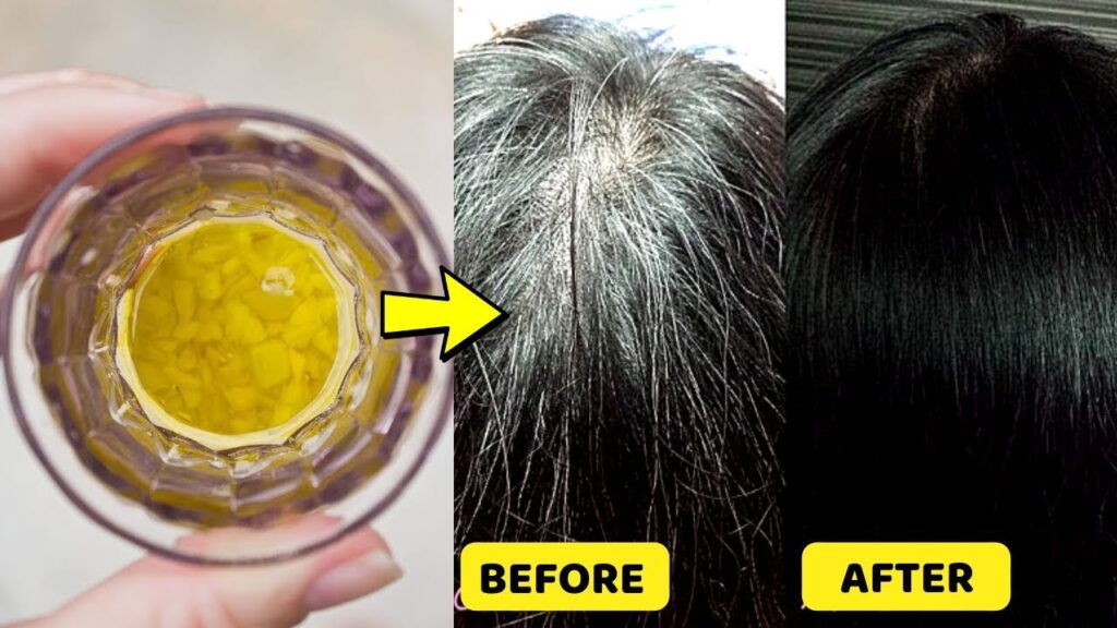How to convert grey hair into black naturally