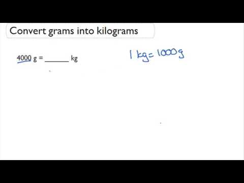 How do you convert grams to volume