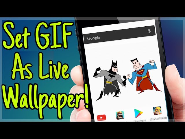 How to convert gif into live wallpaper