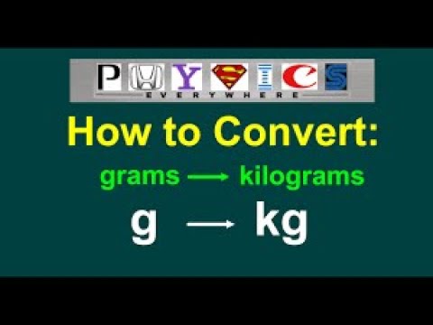 How to convert grams into newtons