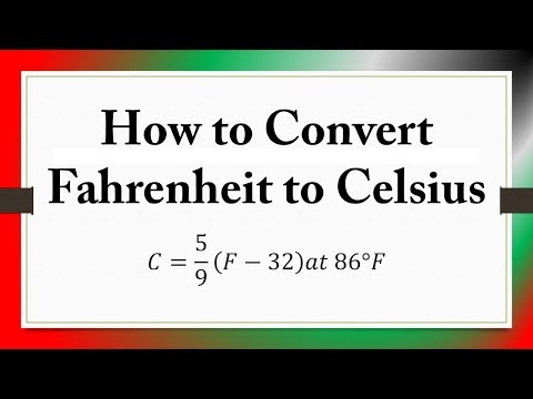 How do you convert degrees to celsius