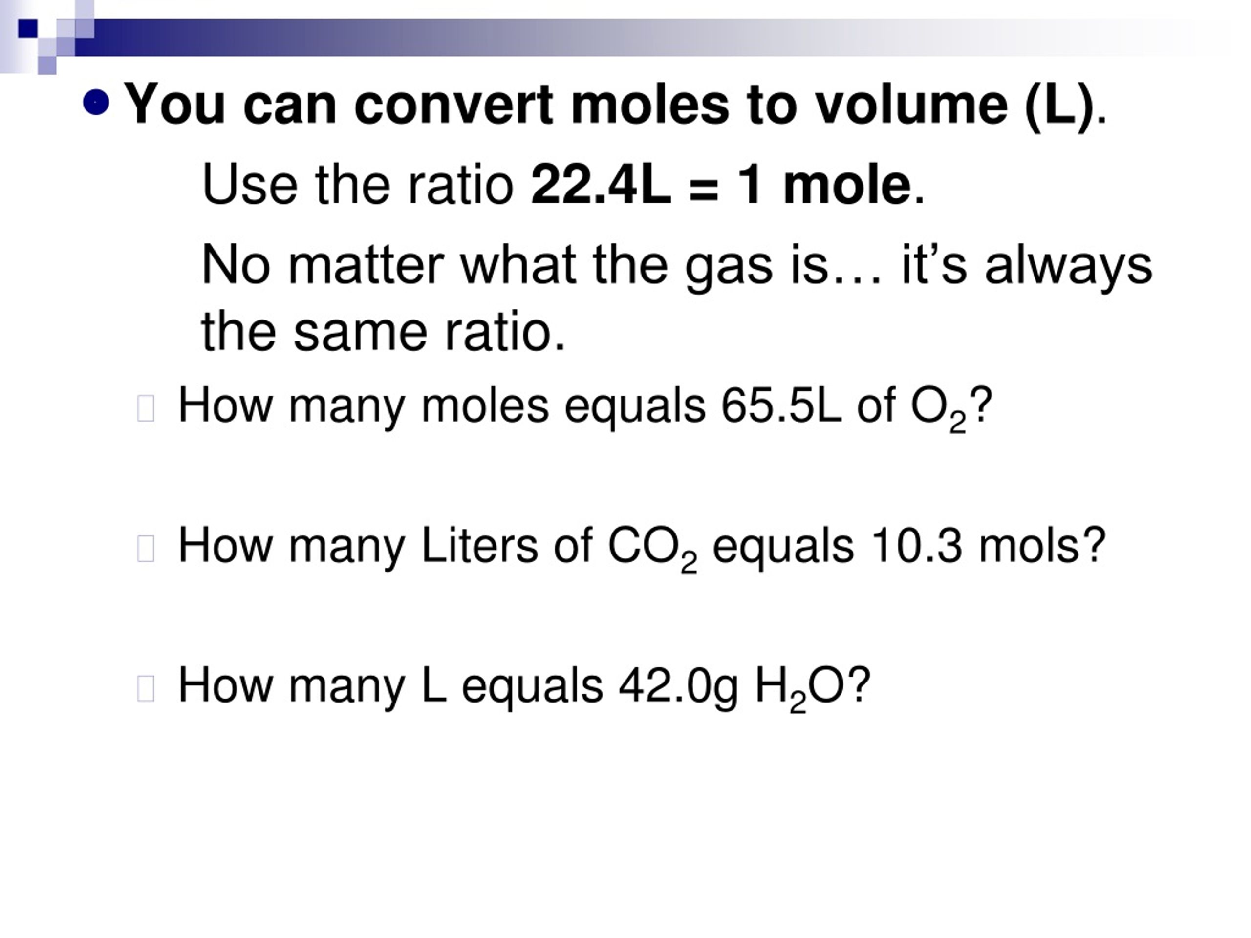 How do you convert kilograms to moles