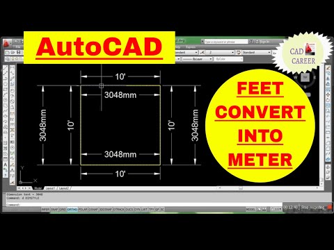 How do you convert metres to feet